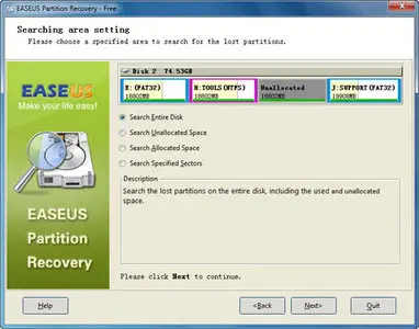 EASEUS Partition Recovery 5.0.1 portable