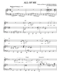 All of me - Frank Sinatra (Piano Vocal)