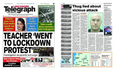 Lancashire Telegraph (Blackburn, Darwen, Hyndburn, Ribble Valley) – December 08, 2020