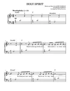 Holy Spirit (arr. Phillip Keveren) - Bryan & Katie Torwalt, Francesca Battistelli (Easy Piano)