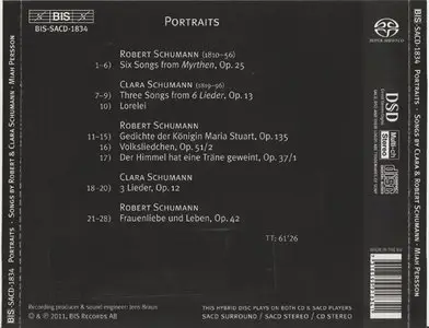 Miah Persson / Joseph Breinl - Portraits: Songs by Clara and Robert Schumann (2011) {Hybrid-SACD // EAC Rip} 