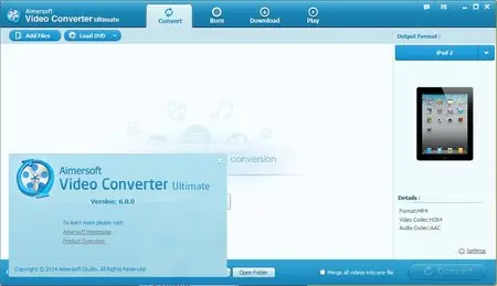 Aimersoft Video Converter Ultimate 6.0.0.0