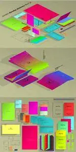 CreativeMarket - Cromatix Stationery Branding Mock Up