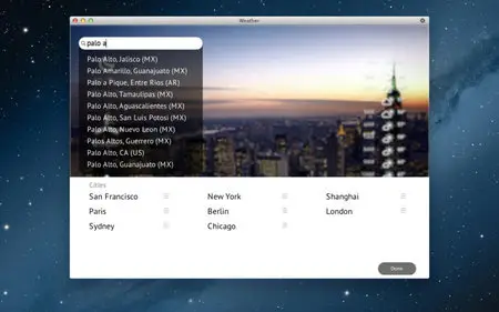 Weather Live v1.1 Mac OS X