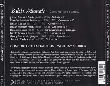 Babà Musicale: Count Harrach's Treasures - Concerto Stella Matutina, Wolfram Schurig (2017) {Fra Bernardo fb 1702576}