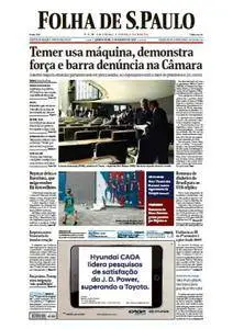 Folha de São Paulo - 03 Agosto 2017 - Quinta