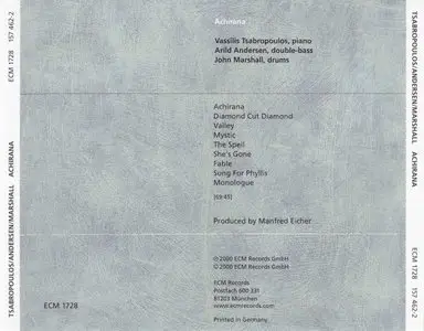 Vassilis Tsabropoulos / Arild Andersen / John Marshall - Achirana (2000) {ECM 1728}