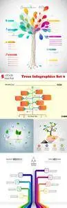 Vectors - Trees Infographics Set 6