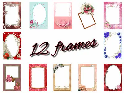 12 Flowers Frames 