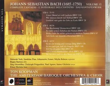 Ton Koopman, Amsterdam Baroque Orchestra & Choir - Johann Sebastian Bach: Complete Cantatas Vol. 15 [3CDs] (2004)