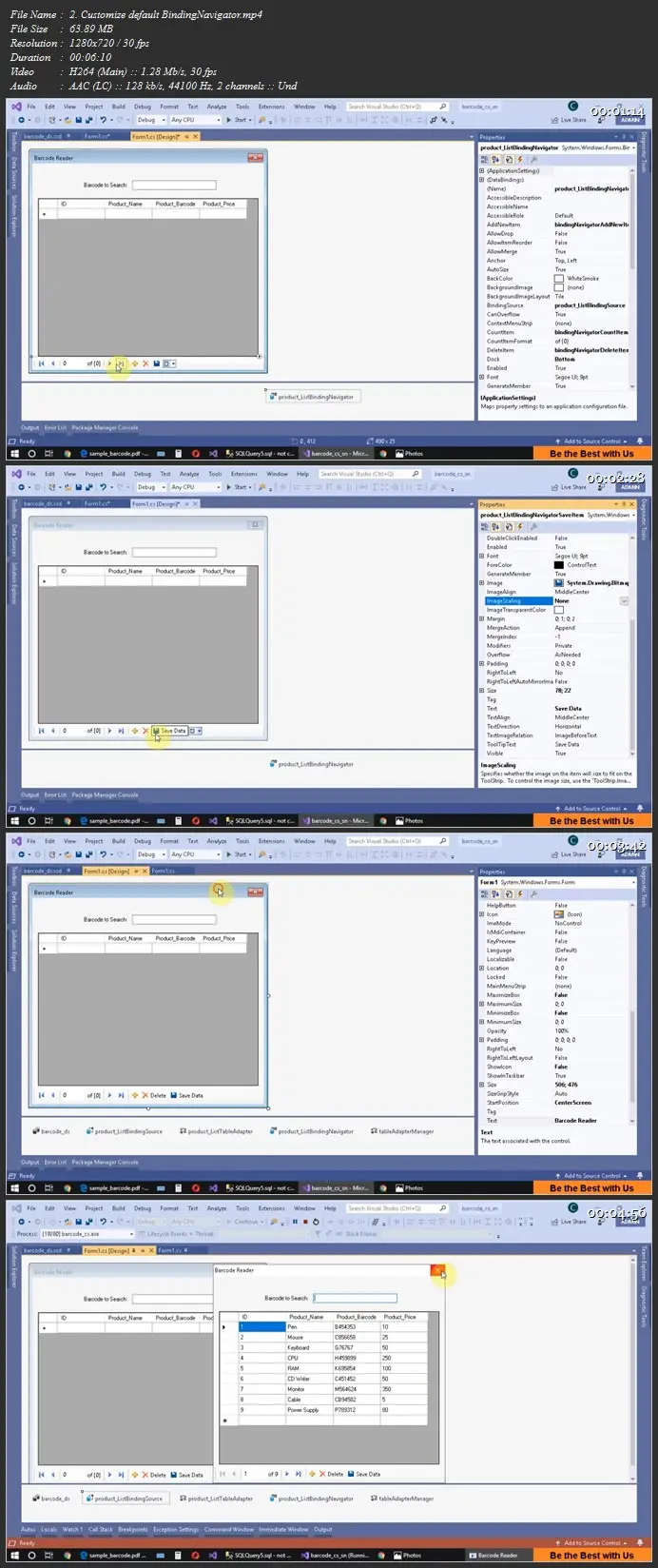 Export Excel Data to SQL in CBarcode Scanner in C and SQL / AvaxHome