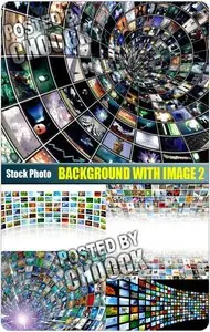 Background with image 2 - Stock Photo