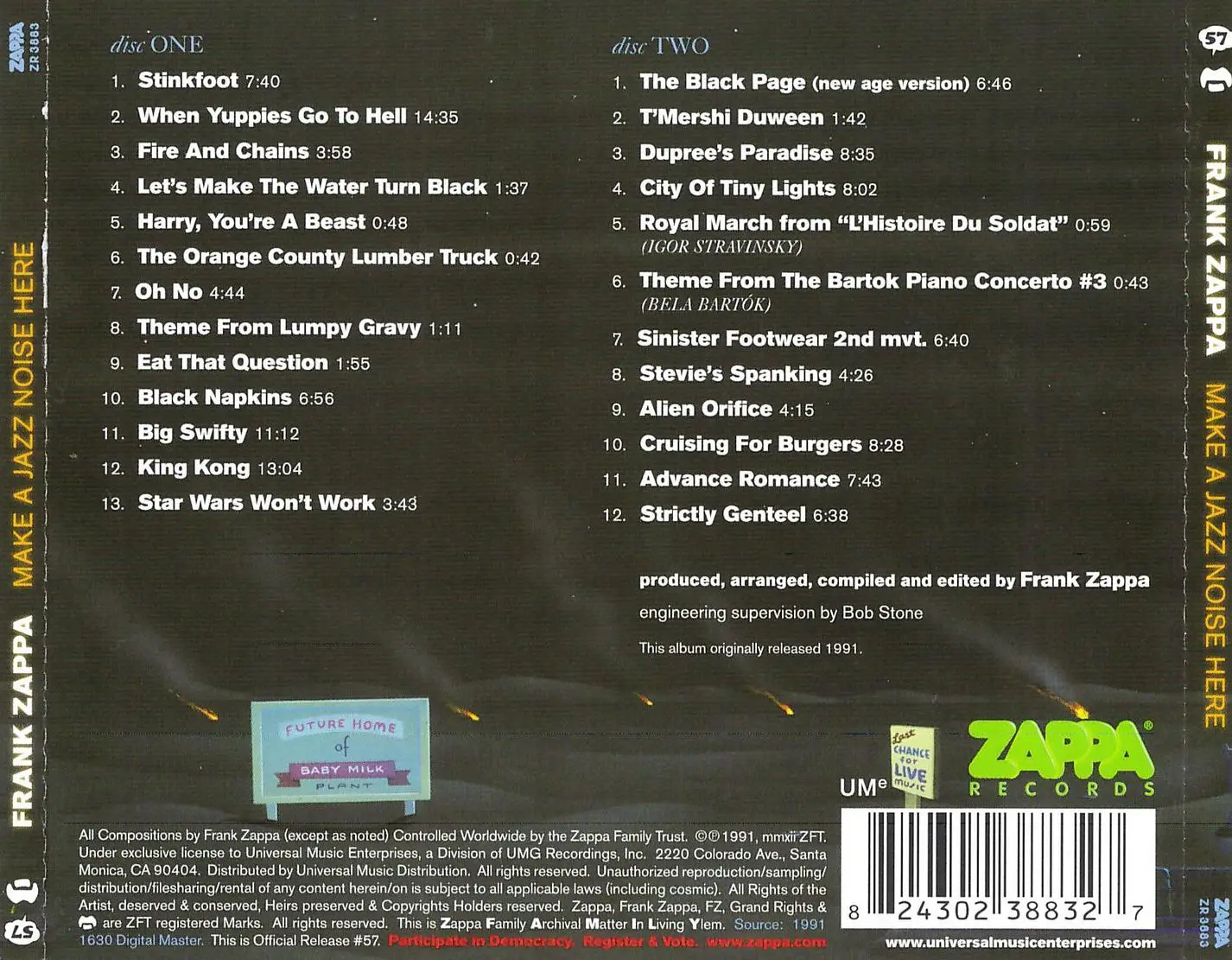 Frank Zappa - Make A Jazz Noise Here (1991) [2CD] {2012 UMe Remaster}