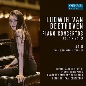 Sophie-Mayuko Vetter, Hamburg Symphony & Peter Ruzicka - Beethoven: Piano Concertos Nos. 0, 2 & 6 (2019)