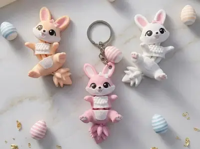 Bunny Multicolor - 3D Print Model
