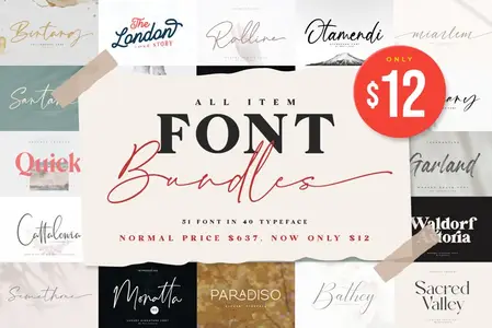 All Item Font Bundles