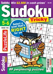 PuzzleLife Sudoku Tricky - February 2025
