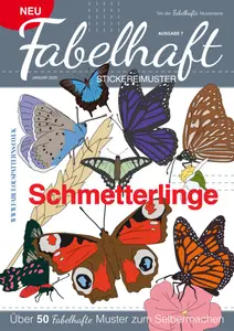 Fabelhaft Stickereimuster - Butterflies - Januar 2025