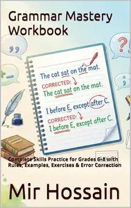 Grammar Mastery Workbook : Complete Skills Practice for Grades 6–8 with Rules, Examples, Exercises & Error Correction
