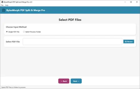 BytesMorph PDF Split And Merge Pro 2.0