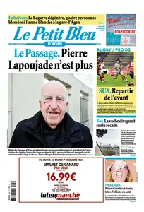 Le Petit Bleu d'Agen - 6 Décembre 2024