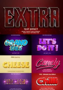 Psd text effect set part 37