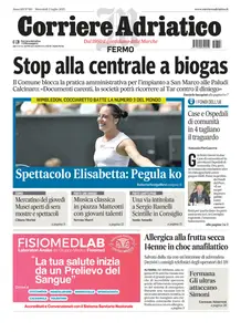 Corriere Adriatico Fermo - 2 Luglio 2025
