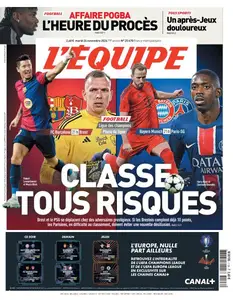 L’equipe du Mardi 26 Novembre 2024