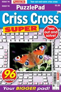 PuzzleLife PuzzlePad Criss Cross Super - August 2025