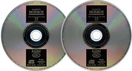 Marilyn Monroe - The Gold Collection: Classic Performances (1997) 2CDs