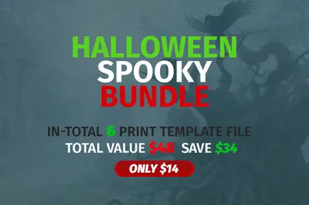 CreativeMarket - Halloween Flyer Spooky Bundle