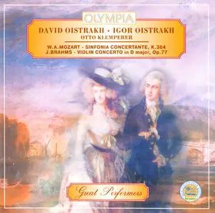 Mozart: Sinfonia conc.; Brahms: violin conc. / David & Igor Oistrakh