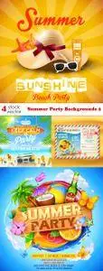 Vectors - Summer Party Backgrounds 2