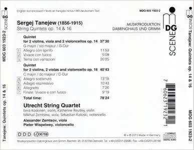Utrecht String Quartet, Alexander Zemtsov, Pieter Wispelwey - Sergey Ivanovich Taneyev: String Quintets Op.14 & Op.16 (2015)