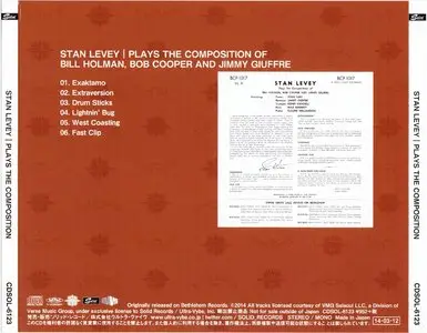Stan Levey - Plays The Composition Of Cooper, Holman and Guiffre (1954) {2014 Japanese Bethlehem Album Collection 1000}