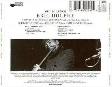 Eric Dolphy - Out To Lunch! (1964) [RVG Edition, 1999]