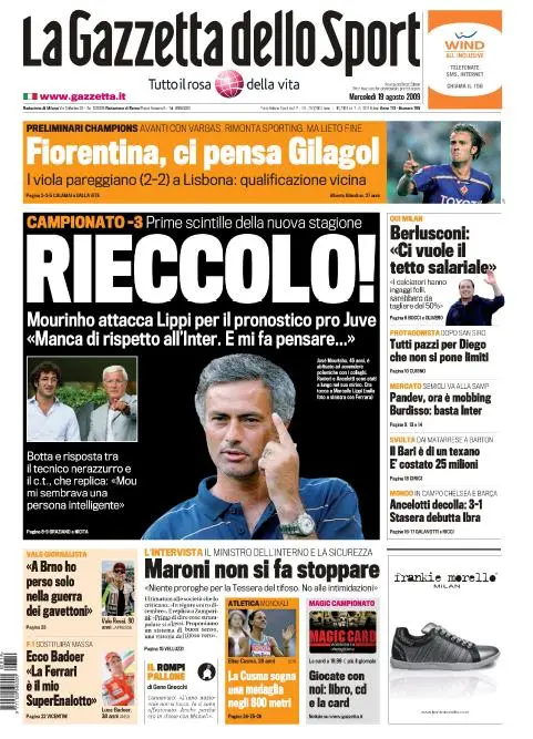 La Gazzetta dello Sport (19-08-09)