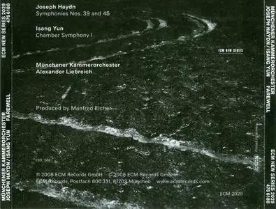 Alexander Liebreich, Munich Chamber Orchestra - Farewell: Joseph Haydn, Isang Yun (2007) {ECM 2029}