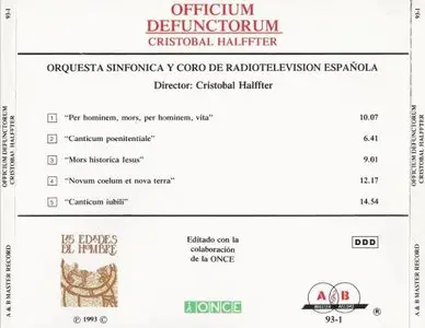 Cristobal Halffter - Officium Defunctorum (RTVE Orchestra and Chorus - Cristobal Halffter) New links & Pwd fixed!