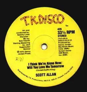 Scott Allan - I Think We're Alone Now/Will You Love Me Tomorrow (1979 single)