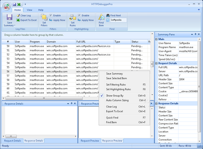 Softx HTTP Debugger Pro v2.1