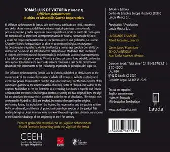 Albert Recasens, La Grande Chapelle, Juan Carlos Asensio, Schola Antiqua - Victoria: Officium defunctorum (2020)