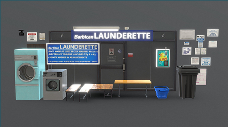 Barbican Launderette 3D Model