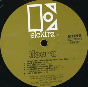 The Doors - The Doors {MONO, EU 2009} Vinyl Rip 24/96