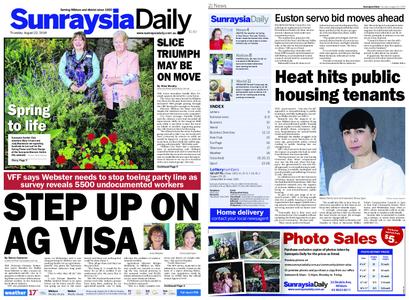 Sunraysia Daily – August 22, 2019