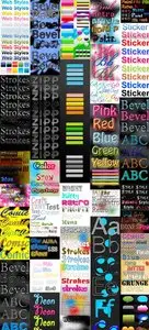 Collection of 37 Different Styles for Photoshop