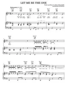 Let Me Be The One - Carpenters, Paul Williams (Piano-Vocal-Guitar)