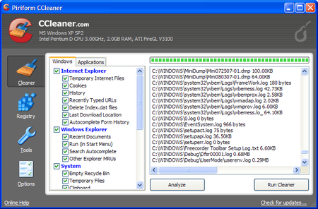 Portable CCleaner 2.07.575