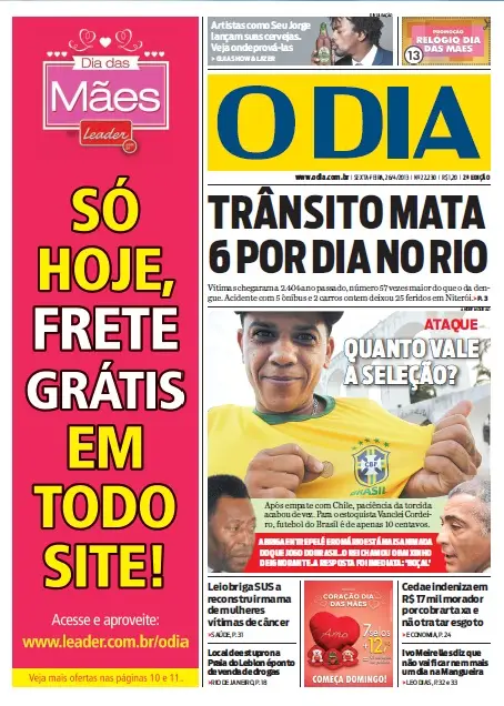 Jornal O Dia em PDF, Sexta, 26 de Abril de 2013