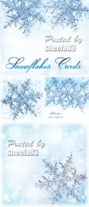 Stock Photo - Snowflakes Cards